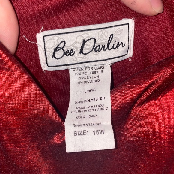 B Darlin Dress, Red Ball Gown from Dillards - Picture 6 of 7
